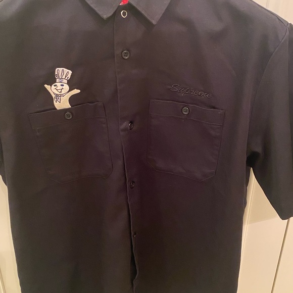Supreme Doughboy S/S Work Shirt Black - Picture 5 of 15